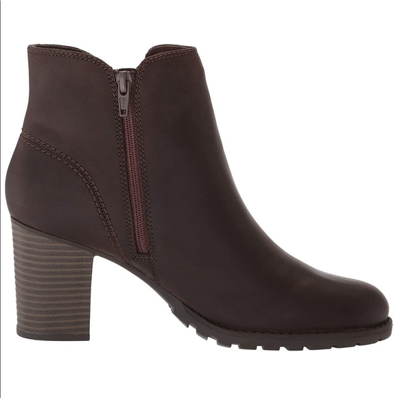 New Clarks Verona Trish Ankle 🥾 Taupe Leather - Picture 4 of 7